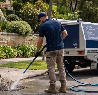 Treating a smelly drain at a Gladesville home